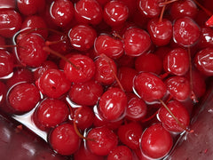 Cerezas marrasquino rojas