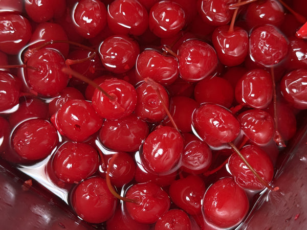 Cerezas marrasquino rojas