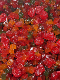 Fruta confitada con cereza