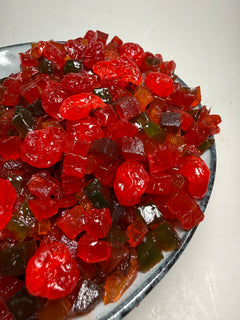 Fruta confitada con cereza